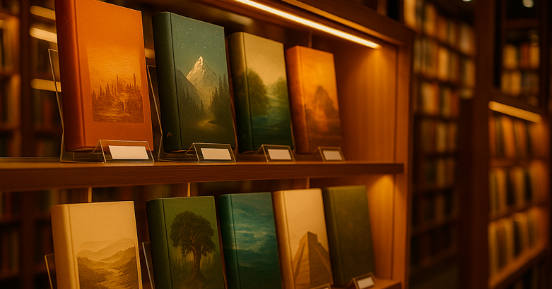 expositor metacrilato libros